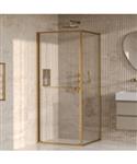 BRAUER Luminis Douchecabine 2-Delig Naar Binnen Draaiend 90x90x200 Omkeerbaar Helder Glas Incl. Glas