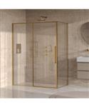 BRAUER Galactic Douchecabine Met Schuifdeur 160x90x200 Omkeerbaar Helder Glas Incl. Glascoating PVD 