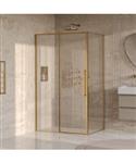 BRAUER Galactic Douchecabine Met Schuifdeur 120x90x200 Omkeerbaar Helder Glas Incl. Glascoating PVD 
