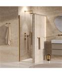 BRAUER Cosmic Nisdeur Draaiend 80x200 Omkeerbaar Helder Glas Incl. Glascoating PVD Goud Geborsteld