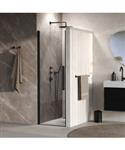 BRAUER Cosmic Nisdeur Draaiend 70x200 Omkeerbaar Helder Glas Incl. Glascoating Mat Zwart
