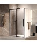 BRAUER Galactic Nisdeur 2-Delig Schuif 120x200 Omkeerbaar Helder Glas Incl. Glascoating Mat Zwart