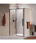 BRAUER Galactic Nisdeur 2-Delig Schuif 120x200 Omkeerbaar Helder Glas Incl. Glascoating PVD Gunmetal