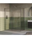 BRAUER Galactic Douchecabine Met Schuifdeur 160x90x200 Omkeerbaar Helder Glas Incl. Glascoating PVD 