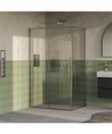 BRAUER Galactic Douchecabine Met Schuifdeur 120x90x200 Omkeerbaar Helder Glas Incl. Glascoating PVD 