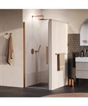 BRAUER Cosmic Nisdeur Draaiend 90x200 Omkeerbaar Helder Glas Incl. Glascoating PVD Koper Geborsteld