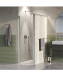 BRAUER Cosmic Nisdeur Draaiend 80x200 Omkeerbaar Helder Glas Incl. Glascoating PVD RVS-Kleurig Gebor