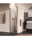 BRAUER Cosmic Nisdeur Draaiend 70x200 Omkeerbaar Helder Glas Incl. Glascoating PVD Koper Geborsteld