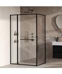 BRAUER Luminis Douchecabine 3-Delig Naar Binnen Draaiend 120x90x200 Omkeerbaar Helder Glas Incl. Gla