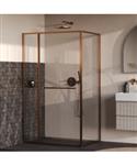 BRAUER Luminis Douchecabine 3-Delig Naar Binnen Draaiend 120x90x200 Omkeerbaar Helder Glas Incl. Gla