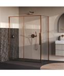 BRAUER Galactic Douchecabine Met Schuifdeur 160x90x200 Omkeerbaar Helder Glas Incl. Glascoating PVD 