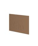 Bedieningspaneel Ivy Flush 2 Ronde Knoppen 3mm Geborsteld Mat Koper PVD