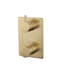 Afbouwdeel Boss & Wessing Cemal Thermostatisch 2-Weg Geborsteld Messing Goud