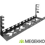ACT Verstelbare kabelgoot voor onder een bureau. montage via klemsysteem. 43-72cm