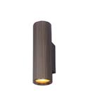 Artdelight Ribella Wandlamp 2 Lichts GU10 Dimbaar Bruin