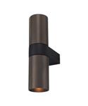Artdelight Grana Wandlamp 2 Lichts GU10 Dimbaar Bruin