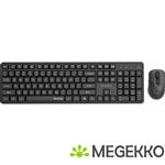 Gembird KBS-WMS-01 toetsenbord Inclusief muis Kantoor RF Draadloos QWERTY US International Zwart