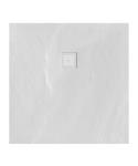 BRAUER Asteroid Douchebak 80x140 Incl. Antislip En Antibacterieel Mineraalmarmer Mat Wit