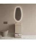 BWS Riga Kasjmier Toiletmeubel Met Fontein 40x50x22 cm – Travertin Geribbeld