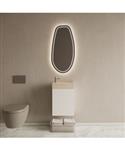 BWS Riga Mat Wit Toiletmeubel Met Fontein 40x50x22 cm – Travertin