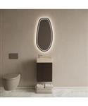 BWS Riga Siena Eiken Toiletmeubel Met Fontein 40x50x22 cm – Travertin