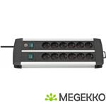 Brennenstuhl 1391000912 Binnen 12AC-uitgang(en) 3m Zwart, Wit power uitbreiding