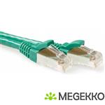ACT Groene 5 meter LSZH SFTP CAT6A patchkabel snagless met RJ45 connectoren