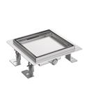 BWS Halo Doucheput Met Tegelrooster 15x15 cm Geborsteld RVS