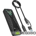 ICY BOX IB-1805ML-CU31 SDD-behuizing Zwart M.2