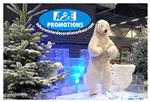 kerst sfeer aankleding  frozen effect verhuur