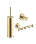BWS Sensa Toilet Accessoires Set Geborsteld Goud PVD