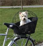 Fietsmand Met Rooster Zwart Voor Bagagerek