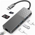 USB C adapter hub macbook pro air ethernet LAN USB 3.0 SD