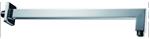 Luxe douche-arm vierkant muurbevestiging 40cm chroom