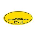 Sticker Bosch germany importe d'allemagne 12 volt zwart op g