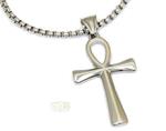 Ankh  - Zilverkleurig  4,3 cm - Snake