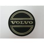 Sticker inchVolvoinch naafdop zwart op chroom 90mm Volvo ond