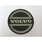 Sticker inchVolvoinch naafdop zwart op chroom 60mm Volvo ond