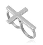 Populaire Two Finger Kruis Ring 0219 06