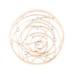 Roségoudkleurige Cirkel Munt met Zirkonia’s van MY iMenso