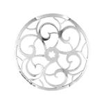Zilveren Cover Munt met Ornamentele Decoratie