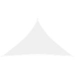 vidaXL Zonnescherm driehoekig 3,5x3,5x4,9 m oxford stof wit