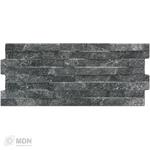 Keramische steenstrips Black vorstvast en waterbestendig