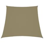 vidaXL Zonnescherm trapezium 3/4x3 m oxford stof beige