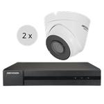 Hikvision 4K IP camerasysteem - 2 cameras - 30m nachtzicht