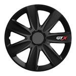 Wieldoppen GTX Carbon zwart 16 inch 4-delig set