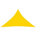 vidaXL Zonnescherm driehoekig 5x5x6 m oxford stof geel