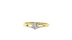 Gouden solitair ring met diamant 0.30crt. 18 krt