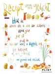 Poster - Recept voor een gedicht (80x60cm)