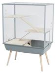 ZOLUX KNAAGDIERKOOI NEVO ROYAL PLEXIGLAS GRIJS